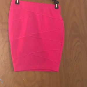 Hot Pink bodycon skirt